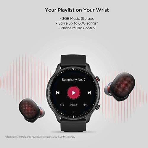Amazfit GTR 2 Smartwatch Reloj Inteligente Fitness 12 Modos Deportivos 5 ATM Alexa Asistente Voz 3GB Almacenamiento de Música Llamadas...
