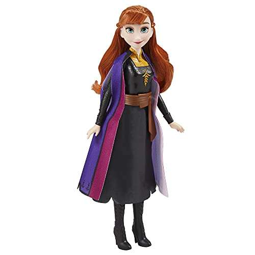 Disney Frozen 2 - Muñeca de Anna con Falda, Zapatos y Cabello Rubio y Largo
