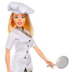 Muñeca panadera de 29 cm con sartén - Incluye vestido y gorro de chef