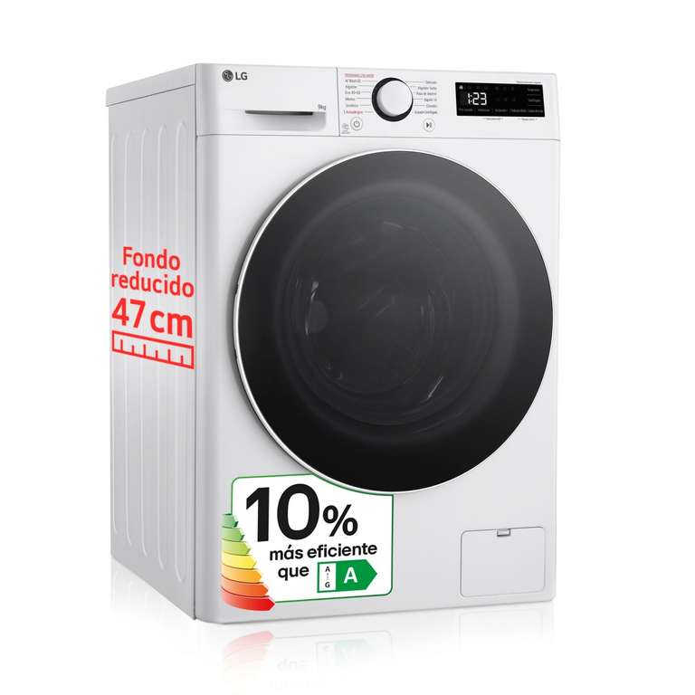 Lavadora inteligente LG AI Direct Drive + Cupón 59€ para próximas compras