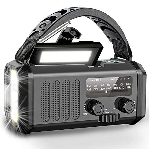 Radio Am Fm Portatil Solar Recargable Bluetooth Linterna Usb