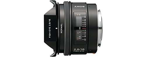 Sony SAL16F28 - Objetivo para Sony (Distancia Focal Fija 16mm, Apertura f/2.8-22) Negro
