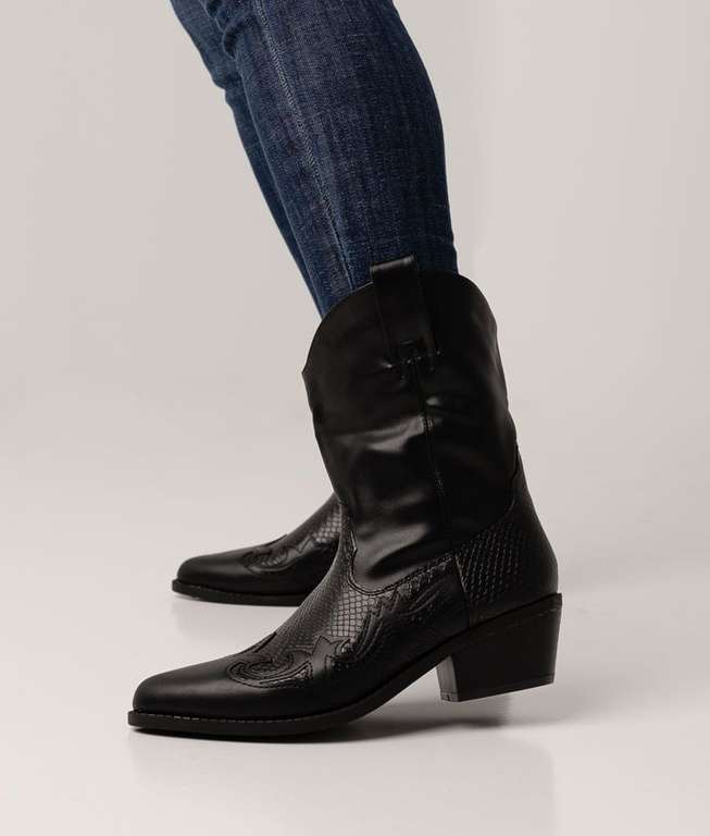 Botas negras cowboy Pianno39 talla 37 » Chollometro