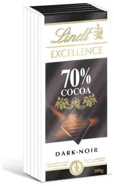 5 Tabletas 70% cacao Lindt 8.79€