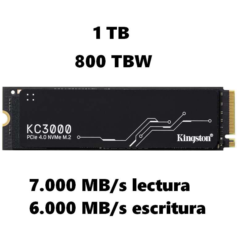 Kingston KC3000 PCIe 4.0 NVMe M.2 SSD 1TB