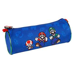 Estuche Gamer Case Super Mario y Luigi - Portatodo con 1 Compartimento - Interior Forrado y Cierre de Cremallera - - 8 x 22 x 8 cm