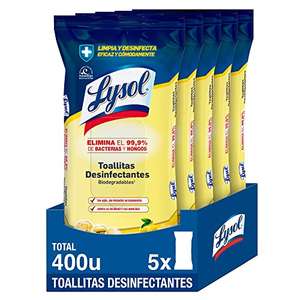 Toallitas desinfectantes Lysol 6,67€