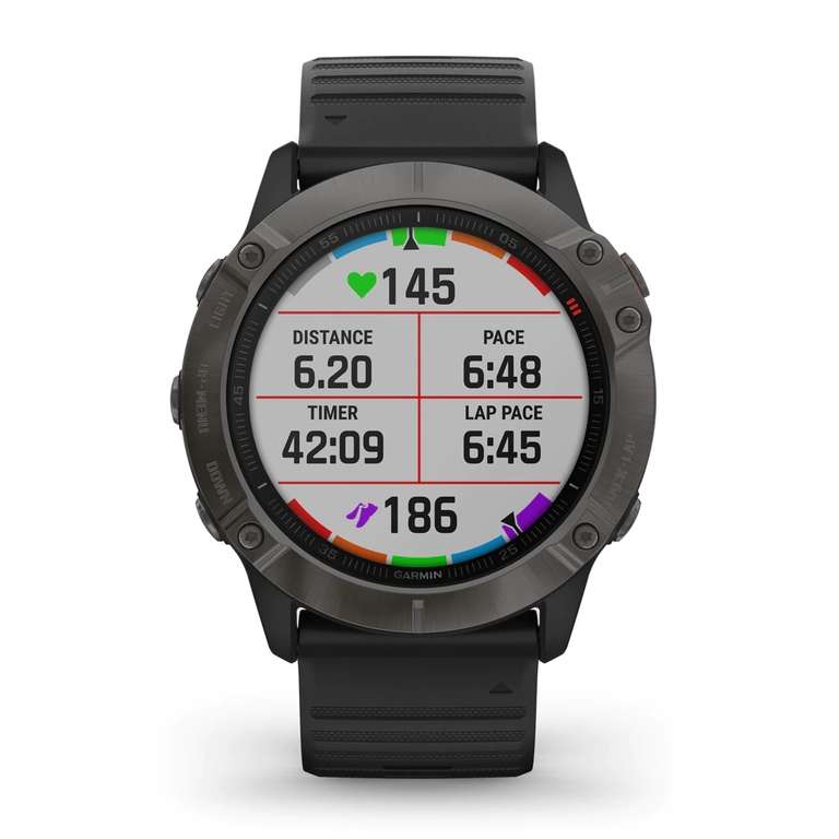Reloj GPS con pulsómetro Fenix 6X Zafiro Garmin