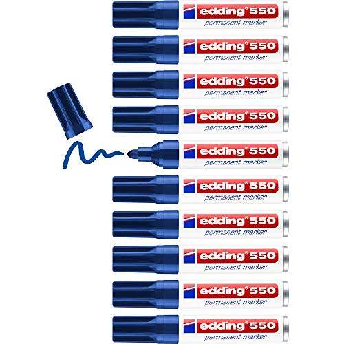 Pack 10X marcadores permanentes Edding 550