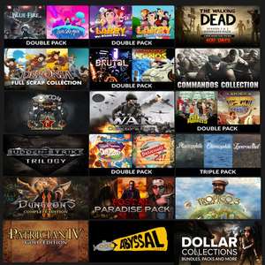 Todos los Packs de Juegos Steam a 0.9€ (Comandos, Deponia, Larry, The Walking Dead, Trópico, Men of War, Dungeons 2, Postal y otros )