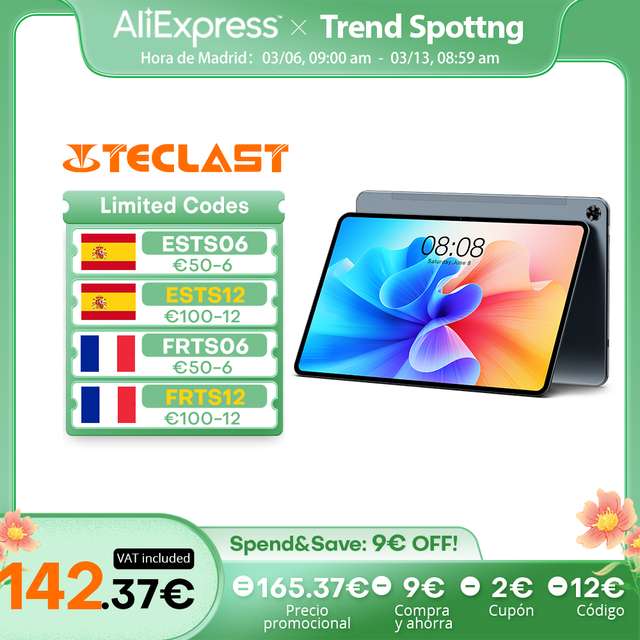 Tablet Teclast T40 Pro 8GB/128GB 4G LTE - Desde Espańa