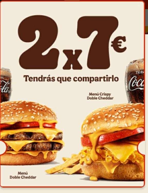 Burger king: Vuelve el 2 por 7.