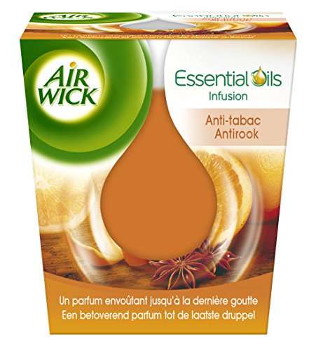 Air Wick Essential Oils Vela Fragancia Antitabaco