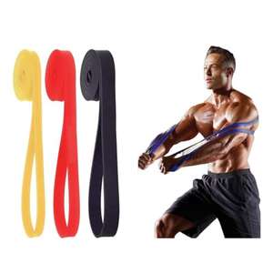 Bandas elásticas de musculacion profesionales para gluteos, set de 3 cintas  de resistencia fitness, yoga, pilates » Chollometro