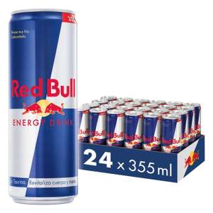 Red Bull Bebida Energética, Regular, 24 x 355ml (Lata grande)