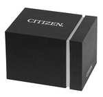 Citizen Eco Drive, reloj de caballero, Modelo	CA4470-15X, esfera verde, correa marrón cuero