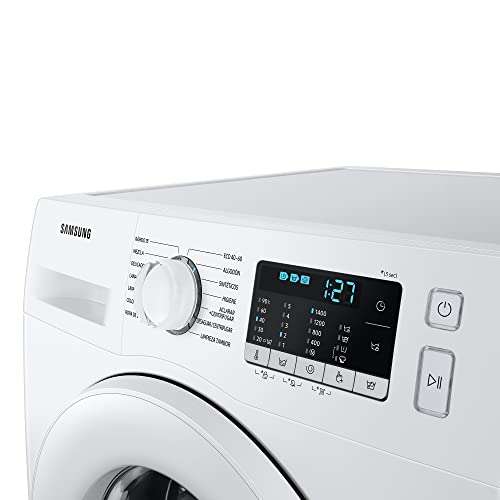Samsung ww90ta046te/ec lavadora estándar serie 5, 9kg, carga frontal, color blanco, tecnología ecobubble