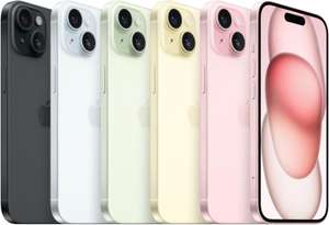 Apple iPhone 15 - 128GB, 5G, 6.1" OLED Super Retina XDR, Chip A16 Bionic, iOS - [Todos los colores]