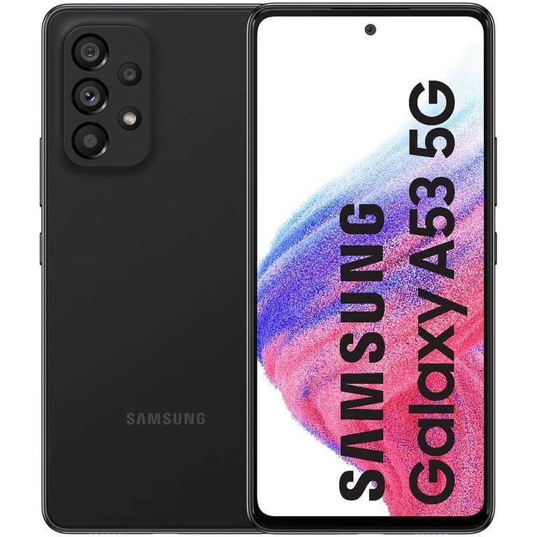 Samsung-teléfono inteligente Galaxy A53 5G 128GB/8GB Negro | Blanco +1€