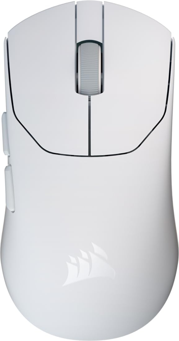 Ratón inalámbrico ultraligero gaming FPS Corsair Sabre V2 Pro - 33K DPI, 36 g peso,interruptores mecánicos, hasta 70 horas,Blanco / negro
