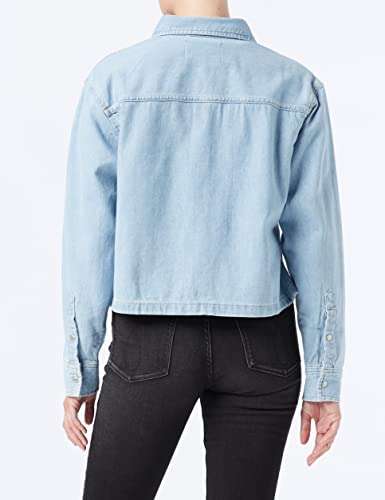 Calvin Klein Jeans Cropped Dad Denim Shirt Camisa para Mujer