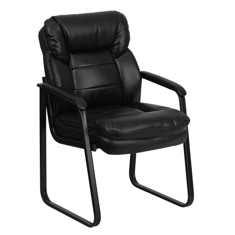 Butaca ejecutiva de recepción, apoyo lumbar y base metálica delgada