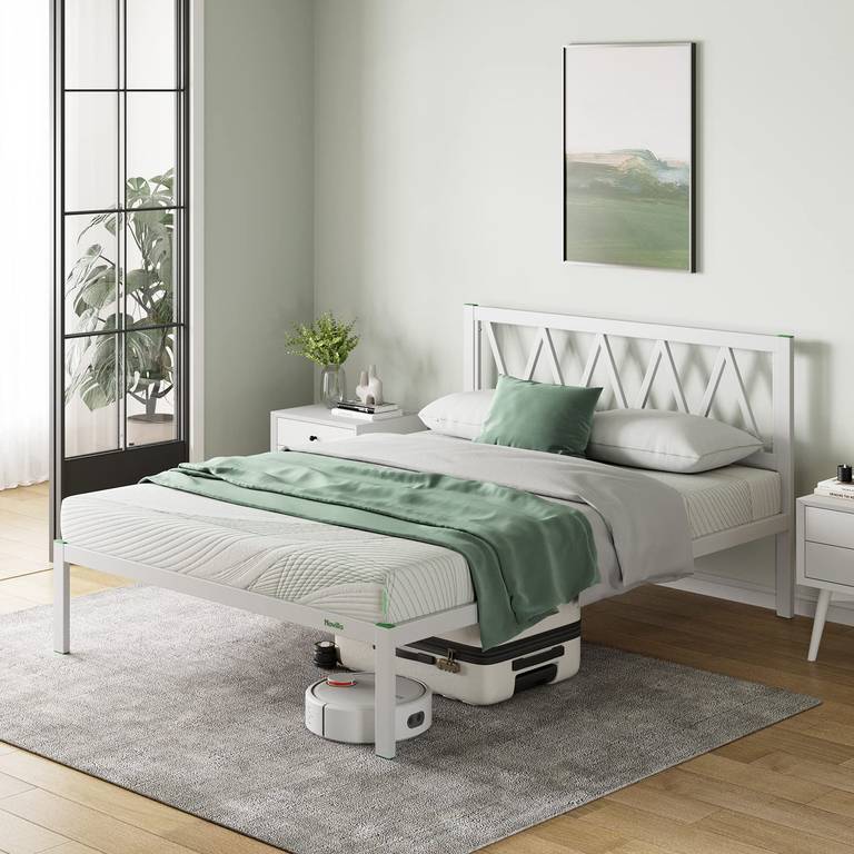 Estructura de cama Novilla con somier y cabecero 180x200cm