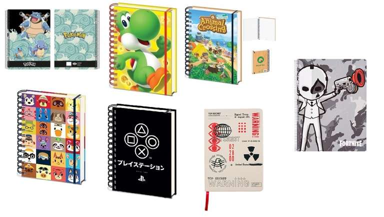RECOPILACIÓN - Cuadernos y papelería en GAME desde 1,99€ a 4,99€ (Nintendo, Harry Potter, Star Wars...) / Recogida en tienda gratuita
