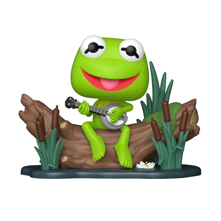 Figura Funko Deluxe Teleñecos La rana Gustavo con banjo