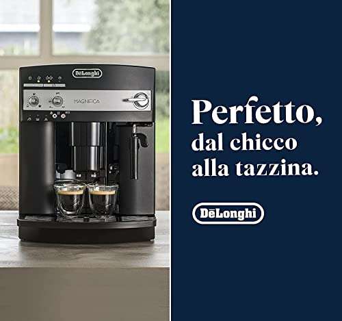 De'Longhi Perfetto ESAM3000 Macchina da Caffè Automatica con Chicchi e Polvere di Caffè, Cappuccino System, Spegnimento Programmabile