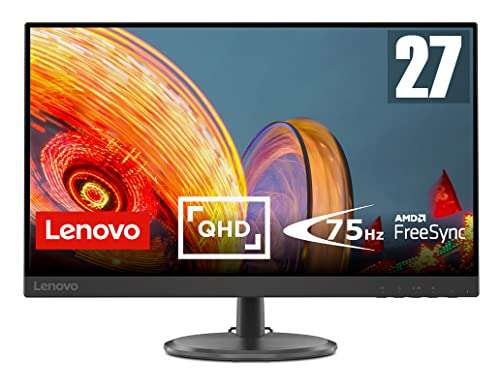 Lenovo C27q-35 - Monitor 27'' QHD, panel VA, 75Hz, 4ms, HDMI+DP, FreeSync