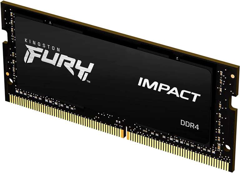 Kingston FURY Impact 32GB DDR4 3200 CL20 - Memoria RAM SODIMM para portátiles