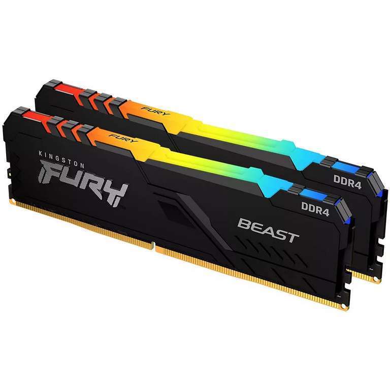 Kingston FURY Beast RGB 32GB Kit (2x16GB) RAM DDR4 3200 CL16