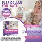 Collar Antipulgas y garrapatas para Gatos, Antiparasitario 8 meses de protección duradera