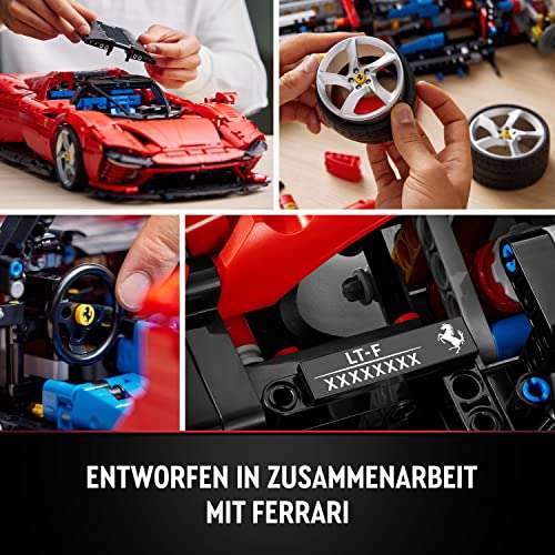 LEGO 42143 Technic Ferrari Daytona SP3, Maqueta de Súper Coche Rojo para Construir, Escala 1:8, Coleccionable, Ultimate Car Concept
