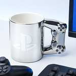 Playstation DS4 - Taza de café (cerámica, 550 ml), color plateado