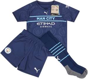 2021-22 Manchester City 3ª equipación Full Kit (Niños)