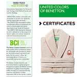 UNITED COLORS OF BENETTON. Albornoz Unisex hombre o mujer 360gsm 100% algodón