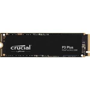 Crucial P3 Plus 1TB SSD M.2 3D NAND NVMe PCIe 4.0 - Velocidad de lectura: 5000 MB/s Velocidad de escritura: 3600 MB/s