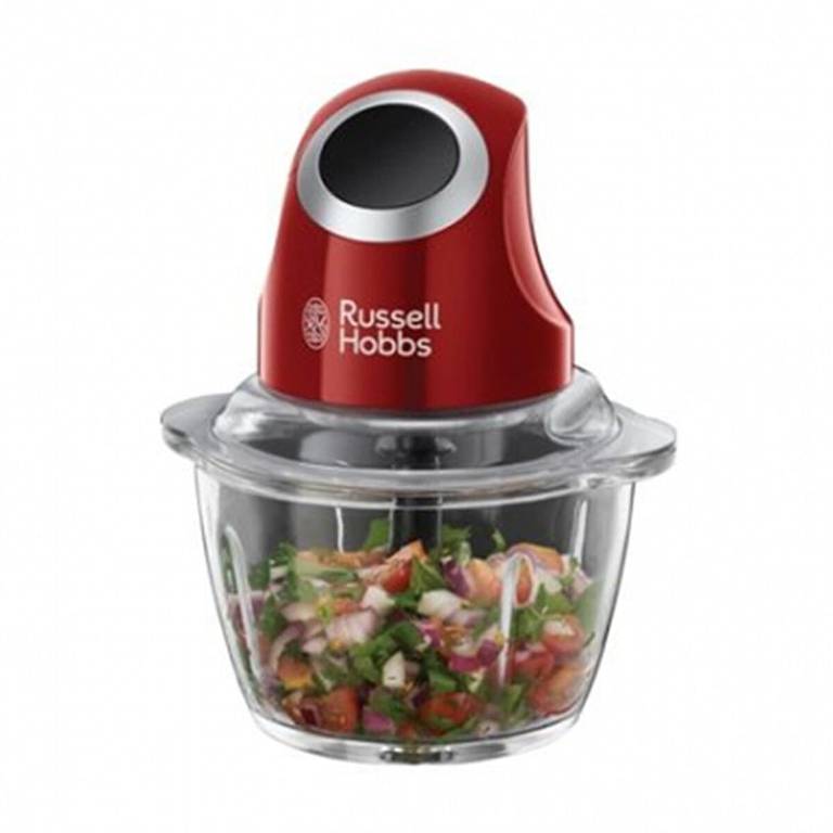 Russell Hobbs Desire – Picadora de Alimentos (Picadora Eléctrica, 200 W, Cuchillas Inox, Rojo, sin BPA)