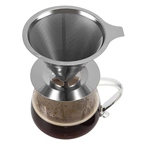 Filtro café (v60) metálico + jarra borosilicato 600ml