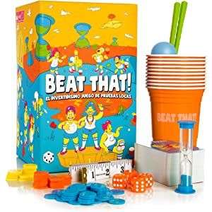 Beat That! - El divertidísimo Juego de Pruebas locas [Juego de Mesa para niños y Adultos - Español] por Gutter Games