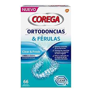 Corega Tabletas Limpiadoras para Férula Dental y Ortodoncia - 66 Tabletas.