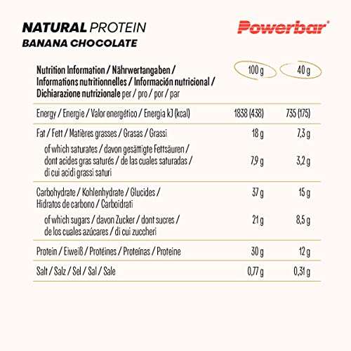 Powerbar Natural Protein Banana Chocolate 18x40g