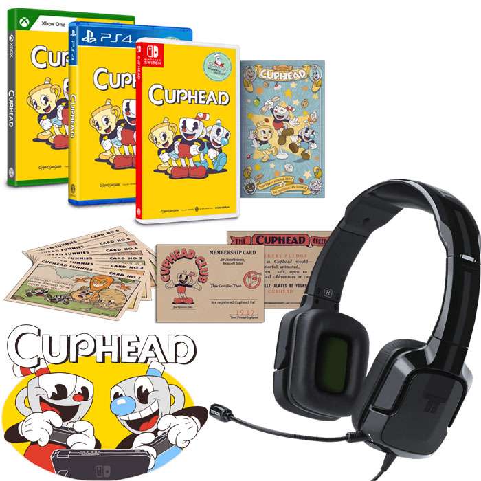 CupHead Edición Física + Auriculares Tritton Kunai (PS4, XBOX, Switch)