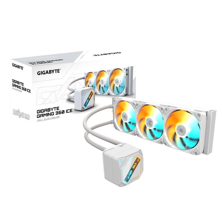 GIGABYTE Gaming 360 Ice Refrigeración Líquida para CPU – 3×120 mm Ventiladores ARGB