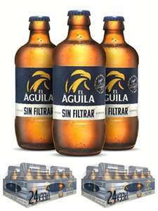 48 botellas El Aguila Sin Filtrar Cerveza Lager Especial 33cl [0'72€/ud]