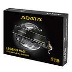 ADATA SSD 1.0TB Legend 960 M.2 PCIe M.2 2280