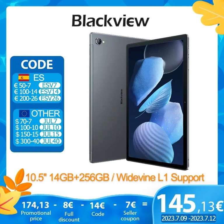 Tablet Blackview Tab 15 Pro 8/256Gb desde España