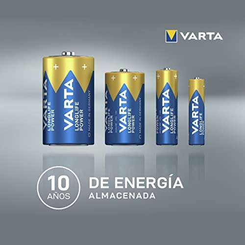 Varta Pila Longlife Power AAA Micro LR03 (paquete de 24 unidades) 0,39€/u